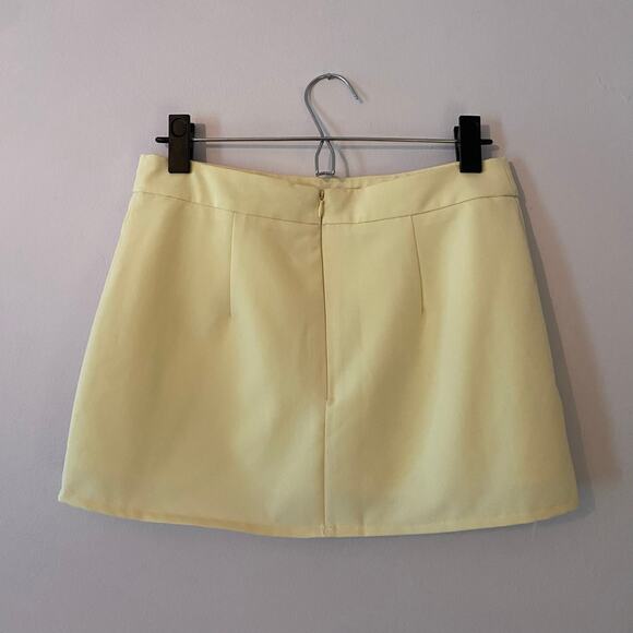 NWOT Peppermayo Women's size 4 Butter Yellow Sarah Micro Mini Skirt Lined - Picture 7 of 11